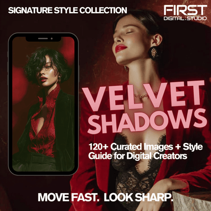 VELVET SHADOWS | 120+ Editorial Boudoir Images + Aesthetic Style Guide