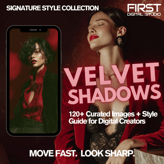 VELVET SHADOWS | 120+ Editorial Boudoir Images + Aesthetic Style Guide